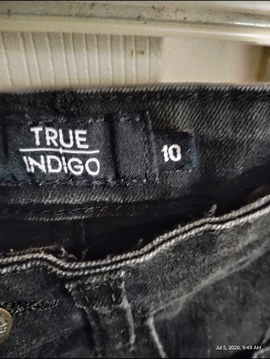 Other - TRUE INDIGO Black Denim Jeans - Size 10